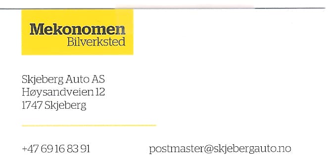 Logo for Mekonomen - Skjeberg Auto AS