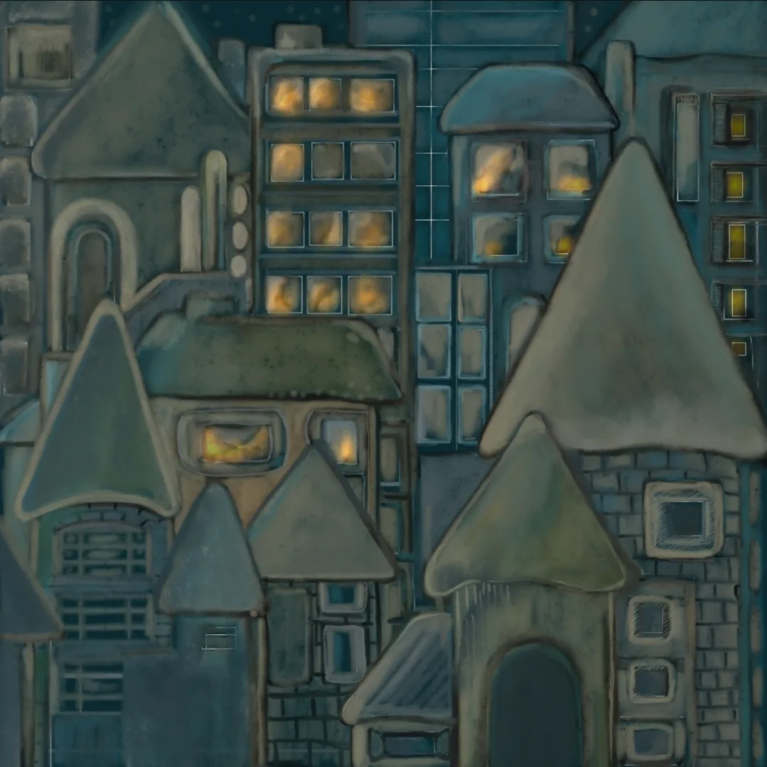 Kunstverk: Old Town av Susan Johansen