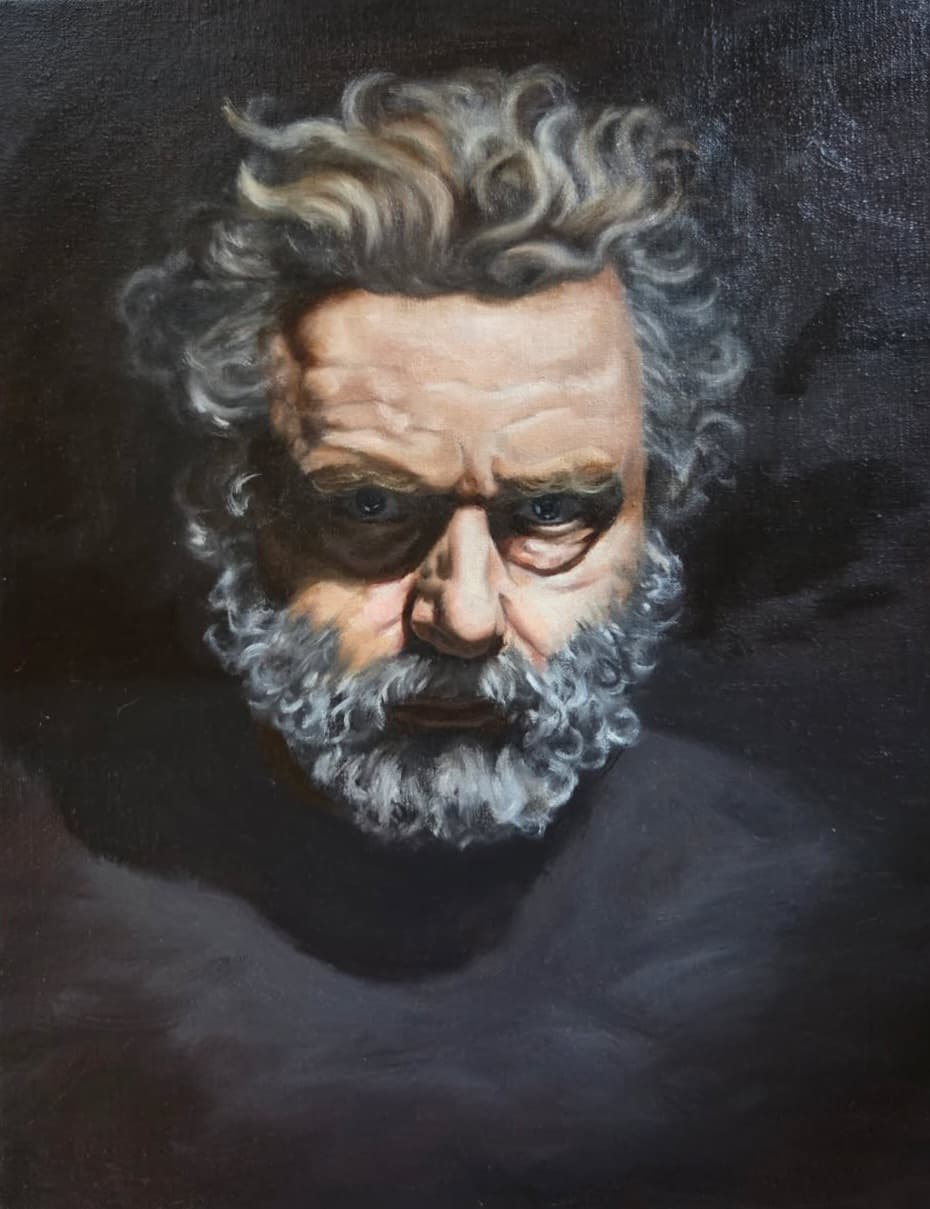Kunstverk: Owain & Henry av Guro Hermansen Reium