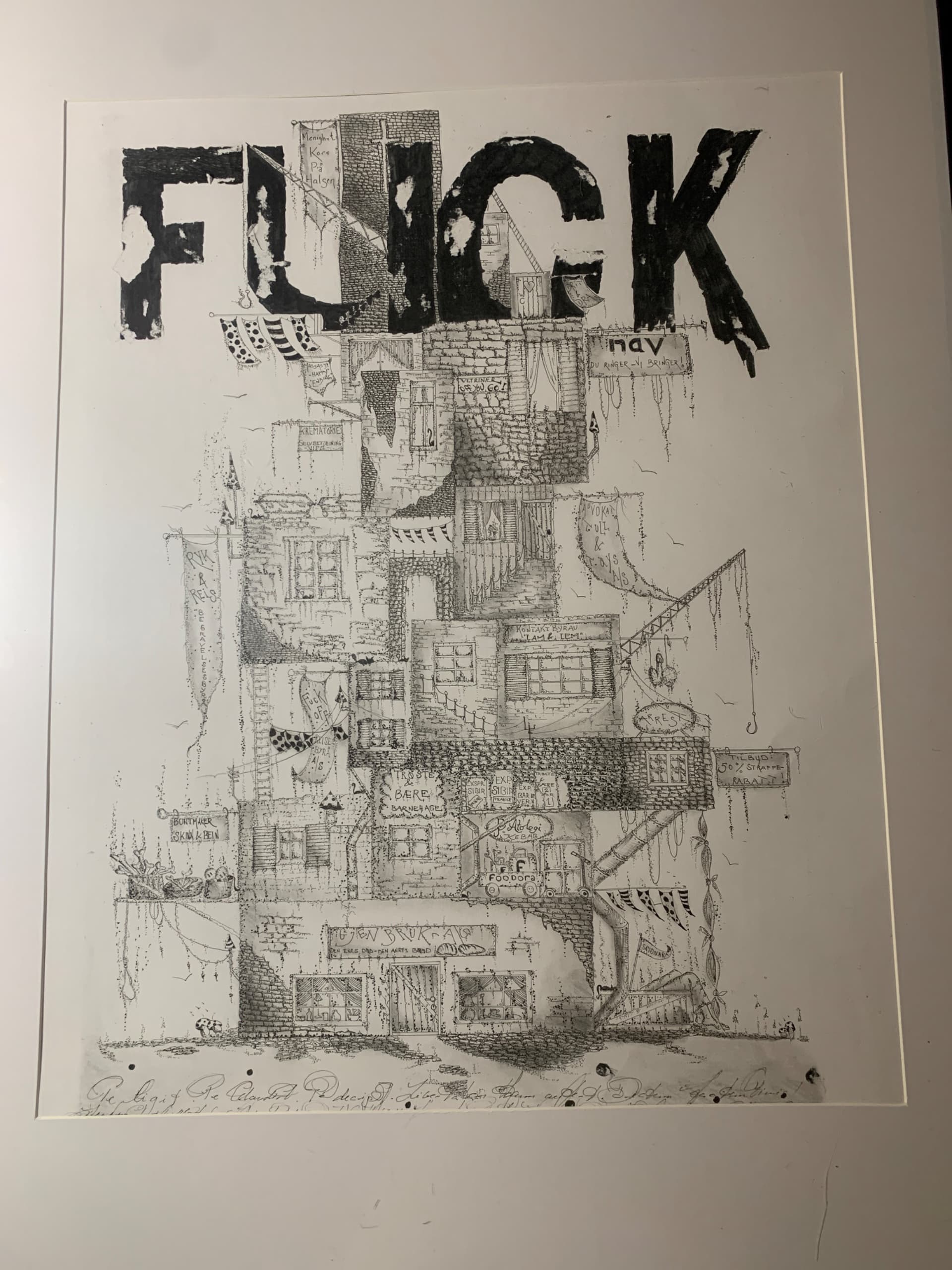 Kunstverk: «Fuck» av Heidi Dahl