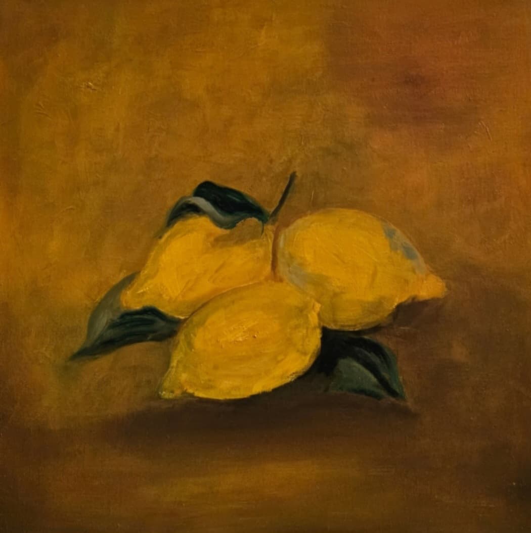 Kunstverk: Tre sitroner av Kirsten Wiik